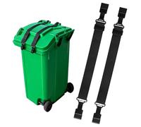 ZYQUES 2 PCS Wheelie Bin Locks, Trash Can Lock Strap Heavy Duty Garbage Bin Lock Windy Version Bins Locks Wheelie for Universal Outdoor Trash Can
