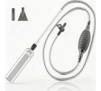 ZYQUES 3 in 1 Fish Tank Syphon Pump Kit, 260 cm Fish Tank Cleaning Kit with Air-Pressing Button Gravel Cleaner Fish Tank Vacuum Cleaner for Drain and Replace Water