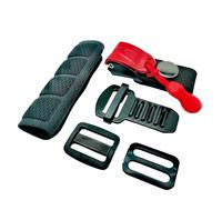 ZYRELYNX Helmet Quick Release Buckle Kit, All Metal Ratcheted Helmet Chin Strap Adapter, Motorcycle Helmet Accessories, Compatible with D-Rings Helmet, Half, 3/4, Full Face Helmet, Red, 1 Pack