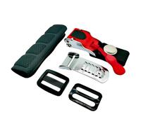 ZYRELYNX Helmet Quick Release Buckle Kit, Metal Helmet Chin Strap Adapter, Install Without Removing Double D-Ring Strap Snap, Compatible with Half, 3/4, Full Face Helmet, Silver, 1 Pack