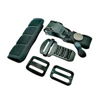 ZYRELYNX Helmet Quick Release Buckle Kit Ratcheted Helmet Chin Strap Adapter - Replacement Kit Compatible with Classic D-Rings Helmet, For Half, 3/4, Full Face Helmet, Black, 1 Pack