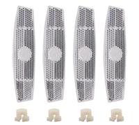 zyrqon 10 PCS Bike Spoke Reflectors, Wheel Safety Reflector for Bicycle Motorcycle, Yellow White