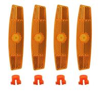 zyrqon 10 PCS Bike Spoke Reflectors, Wheel Safety Reflector for Bicycle Motorcycle, Yellow White