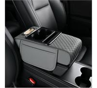 ZYSHJ Car Armrest Pad for Jeep Grand Cherokee, Waterproof Middle Console Cover Cushion Protector, Armrest Storage Box Mat Interior Accessories,Gray