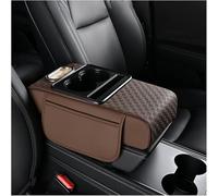ZYSHJ Car Armrest Pad for Jeep Grand Cherokee, Waterproof Middle Console Cover Cushion Protector, Armrest Storage Box Mat Interior Accessories,Brown