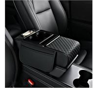 ZYSHJ Car Armrest Pad for Renault Grand Espace Kangoo Modus Scenic, Waterproof Middle Console Cover Cushion Protector, Armrest Storage Box Mat Interior Accessories,Black