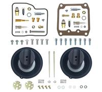 ZYSM Motorcycle Carburetor Repair Kit For Suzuki INTRUDER 400 VS400 VK51A FRONT & REAR Aircut Valve Plunger Diaphragm Carb Rebuild Carburetters Parts(Kit and plunger)