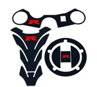 ZYSM Motorcycle Fuel Tank Sticker For SUZUKI GSXR GSX-R 600 750 1000 K3 K4 K5 K6 K7 K8 K9 L17 Tank Fork Triple Tree Upper Clamp Tank Protector Stickers(Color 1)