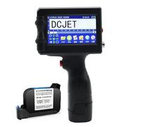 ZYT-DHRUCB Handheld Inkjet Printer with 4.3 Inch HD LED Portable Printer for Label, Logo, Date, Code Text Number on Carton Wood Cloth Stone Pipe Plastic,Black
