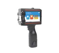 ZYT-DHRUCB Handheld Inkjet Printer with 4.3 Inch Touch Screen Quick Dry Inkjet Encoder for Barcode Label Text Logo Qr Code Batch Number, Support 24 Countries Language,Black