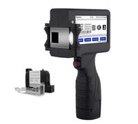 ZYT-DHRUCB Portable Handheld Inkjet Printer with 4.5 Inch LED Screen + Quick Dry Ink Cartridge, Handheld Printer for QR Code Date Logo Label Barcode Batch Number,Yellow