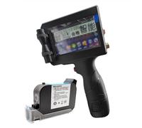 ZYT-DHRUCB Smart Handheld Inkjet Printer, 4.3 Inch Touch Screen/600Dpi High Resolution, Suitable for Cartons, Food Packaging, Beverage Bottles,Black