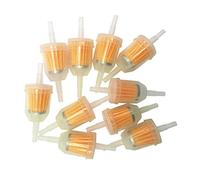 ZYTC Oil Gas Inline Fuel Filters with Steel Ring Fit Kawasaki Kohler Briggs Stratton John Deere 1/4 Inch x 5/16 Inch 10 Pack