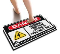 ZYTHRAEL Beer Decor Danger Electrical Equipment Authorized Personnel Only Floor Mat Men Decor Fall Kitchen Mat(65X90CM)