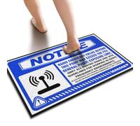 ZYTHRAEL Cave Man Bar Notice Radio Frequency Fields May Exceed The Fcc Floor Mat Bath Mats For Bathroom Non Slip Stuff For Teens(40X60CM)