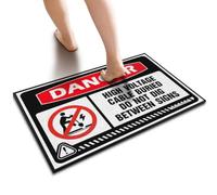 ZYTHRAEL Classroom Welcome Mat Danger High Voltage Cable Buried Do Not Dig Between Doormat Men Cave Decor Bathroom Stuff(50X80CM)