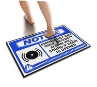 ZYTHRAEL Home Alone Door Mat Notice Emergency Exit Only Security Alarm Will Sound If Door Is Opened Doormat Fall Kitchen Mat Doormat Outdoor Entrance Small(50X80CM)