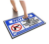 ZYTHRAEL Man Cabe Decor Notice Fire Arms, Deadly Weapons Or Dangerous Ordnance Doormat Doormat Indoor Entrance Outdoor Rug Front Door(40X60CM)