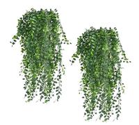 Zythrem Artificial Hanging Plants 4 Pack Faux Trailing Artificial Plants Realistic Spring Plants Greenery Ivy Vine Terrace Home Wall Room Patio Shelf Office Balcony Decoration Outdoors & Indoors
