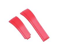 ZythrXLate 20mm Rubber Watch Band for Watch Strap for Silicone Waterproof Bracelet Waterproof Watch Straps with Clasp for Watches, Bracelets(Red)
