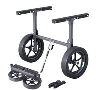 ZythrXLate Boat Trailer Dolly Foldable Kayak Trolley Energy-saving Two-wheeled Carrier Cart 50kg Loading Capacity for Canoe Boat