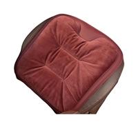 ZythrXLate Car Seat Cushion Flannel Universal Model Car Cushion Winter Velvet Front and Rear Seat Thickening(Red brown)