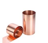 ZythrXLate Copper Foil Tape 1 Meter Copper Foil Strip T2 Red Shielded Sheet Roll Thickness 0.02mm -0.8mm(Thick 0.04mm,1M_200MM)