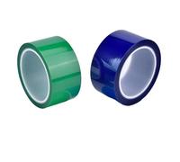 ZythrXLate Resin Tape 100M PET Film Tape High Temperature Heat Resistant PCB Solder SMT Plating Shield Insulation Protection Lithium Battery(Blue,100_100MM)