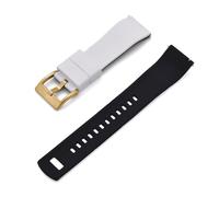 ZythrXLate Silicone Quick Release Watch Band 20mm - Sport Waterproof Replacement Rubber Strap Replacement for Men Women for Watches, Bracelets(White Black 3)