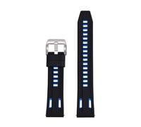 ZythrXLate Silicone Watch Band Quick Release Rubber Watch Strap 20mm 22mm Strap Replacement Watchband Waterproof for Watches, Bracelets(Black Blue,22mm)