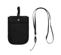 ZythrXLate Undercover Hidden Bra Wallet Solid Color Hidden Bra Wallet Anti-Theft with Adjustable Elastic Strap RFID-Blocking Money Pouch Ultra-Thin Safe for Cards Cash and Phone(Black Shoulder Strap)