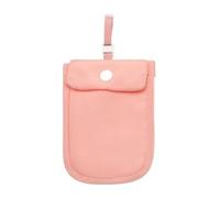 ZythrXLate Undercover Hidden Bra Wallet Solid Color Hidden Bra Wallet Safe Anti-Theft RFID-Blocking Money Pouch Flap Clasp Portable Ladies Secret Pocket for Cards Cash and Phone(Pink)