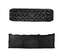 ZythrXLate Vehicle Recovery Tracks 4X4 Off-Road Mud Sand Snow Recovery Track Traction Boards Tire Ladder Set Emergency Rescue Tire Ladder Anti Skid Pad(One black and bag)