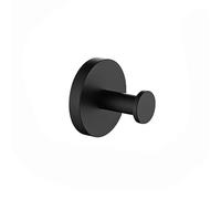 ZythrXLate Wall Coat Rack 5pcs Black Stainless Steel Wall Mount Hooks for Bathroom Kitchen Coat Hook Towel for Shower Cloth Hanger(Type E)