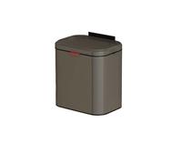 ZythrXLate Wall-Mounted Trash 4L Trash Can Mini Wall Mounted Hanging Bin with Lid Garbage for Cabinet Under Office Sink Waste Compost(A-Matt Grey)