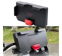 ZYTIGHTER Motorcycle Wireless Charger Phone Mount with Dual USB Ports Fast Charging Navigation Bracket Compatible with BMW Garmin Navigation Base R1200GS R1250GS F850GS ADV ABS