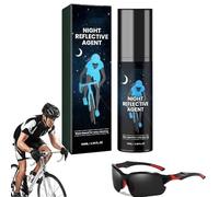 Zytuuob Glow in The Dark Spray Paint,100ml Long Lasting Reflective Glow Paints, Night Visibility Brighten Spray Paint for Christmas Decoration, Clothes, Bicycles, Skateboards, Fabric. (1PCS,Blue)