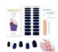 Zytuuob Semi Cured Gel Nail Strips, Works with Any Nail Lamps, Salon-Quality, Long Lasting Waterproof, for Fingernails Decor Manicure - includes 2 Prep Pads, Nail File & Wooden Stick. (5)