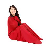 ZYUBOESO Relaxing Sensory Toys socks processing disorders Body Wrap to Relieve Stress Anxiety Autism ADHD ADD Tactile Items for Therapeutic Play(Red,S/Small)