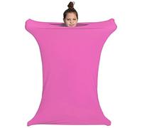 ZYUBOESO Sensory Sack for Kids Wearable Blanket for Focus Relaxation Stress Relief Calming Stretchy Body Sock for Toddlers Machine Washable No Fasteners(Pink,XL/X-Large)