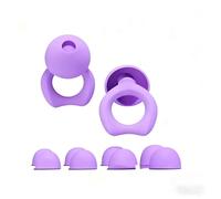 ZYUD Two Earplugs - Hearing Protection, Suitable for Concerts and Festivals, Live Events, Musicians, Sports, DJs, and Nightlife - Noise Cancelling Earplugs (Single Size) (Purple)
