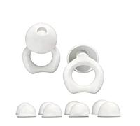 ZYUD Two Earplugs - Hearing Protection, Suitable for Concerts and Festivals, Live Events, Musicians, Sports, DJs, and Nightlife - Noise Cancelling Earplugs (Single Size) (White)