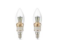 ZYUJIA E14 LED Candle Bulbs Not Dimmable 10W,100W Equivalent,Small Edison Screw 1000LM Chandelier Bulbs,Cool White 6000K Vintage Filament Energy Saving Candelabra Bulb Pack of 2
