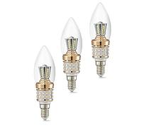ZYUJIA E14 LED Candle Bulbs Not Dimmable 10W,100W Equivalent,Small Edison Screw 1000LM Chandelier Bulbs,Cool White 6000K Vintage Filament Energy Saving Candelabra Bulb Pack of 3
