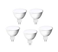 ZYUJIA MR16 7W Cool White 6000K LED Light Bulbs(Equivalent 70W Halogen Bulb) 700LM GU5.3 Spotlight Not Dimmable Energy Saving Lamp AC 85-265V 5Packs