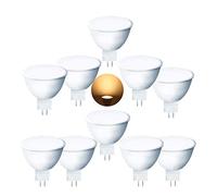 ZYUJIA MR16 7W Warm White 3000K LED Light Bulbs(Equivalent 70W Halogen Bulb) 700LM GU5.3 Spotlight Not Dimmable Energy Saving Lamp AC 85-265V 10Packs