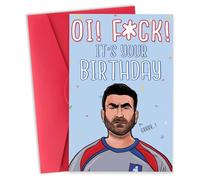 Zyulin Humorous Roy Kent Birthday Card for Him Her, Rude Ted Lasso TV Show for TV Fans, Funny Soccer Birthday Card, Special Bday Gifts