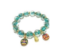 Zyuzles Luminous Glass Beads Bracelet, Firefly Beaded Stretch Bracelet, Popular Items, Glow in the Dark Beads Bracelet, Trending Gifts for Women, Standard size, Glass, glass