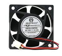 zyvpee® 60x60x25mm C6025L12BPCB1 12V 6cm 0.12A 2Wire 60mm Cooling Fan
