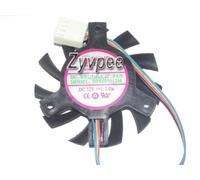 Zyvpee® DFS601012M 12V 2.0W 4Wire PWM Video Fan,Diameter:55mm,Pitch-Row:40mmX40mmX40mmm